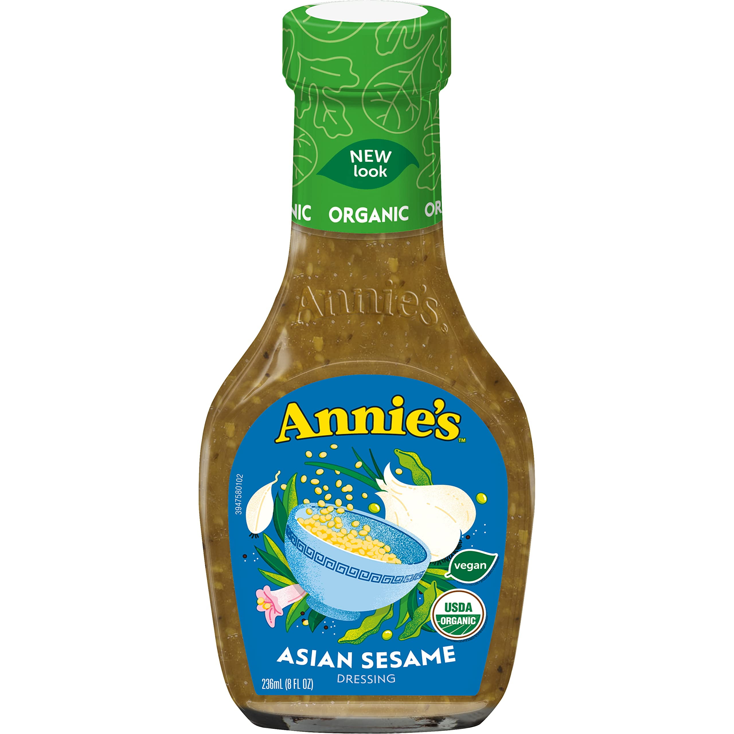 Annie's Asian Sesame Salad Dressing, Certified Organic, NonGMO, 8 fl