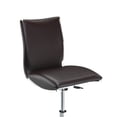 thumbnail image 3 of Benjara Deko 26-31" Adjustable Height Barstool Chair (Set of 2)- Chrome/Brown, 3 of 7
