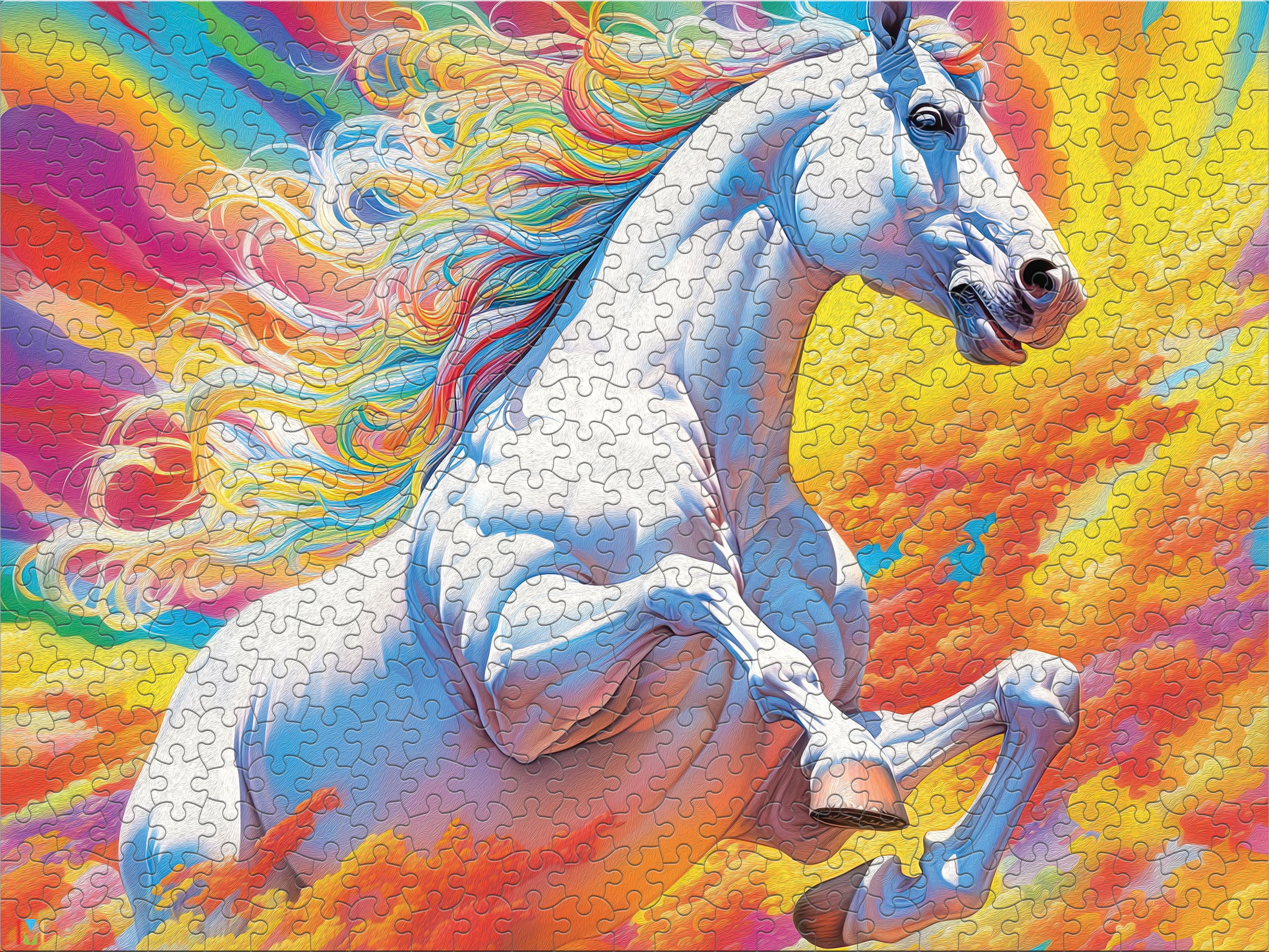 Ceaco Spirit of Rainbow Equus (Michael David Ward) 500 Piece Interlocking Jigsaw Puzzle