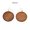 Brown, variant on Personalized Monogram Blank Wood Round Earrings for Women Costume Wooden Jewelry