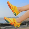 thumbnail image 4 of Mens Water Shoes Quick Dry Non Slip Barefoot Aqua Socks Yellow Breathable Mesh Lightweight for Swimming Beach Outdoor,Size 8.5, 4 of 9