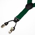 thumbnail image 5 of KAMBERFT Men's Dark Green 1.4 inch Wide Adjustable Y-Back Suspenders, 2-Piece Set with Pre-Tied Bow Tie, 5 of 5