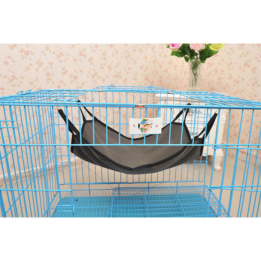 50cm Adjustable Pet Hanging Bed Mat,Soft Plush Winter Pet Hammock for Cat,Guinea Pig,Rabbit and Others,with A Pet Toy Ball Navy Feelava Cat Cage Hammock,1pcs Cat Hammock Hanging Bed,60
