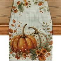 YOPINCO Halloween Tablecloth Colorful Pumpkins Kitchen Tablecloth Suitable for Halloween Family Restaurant Party Decorations Atmosphere 13 x 72 Inch