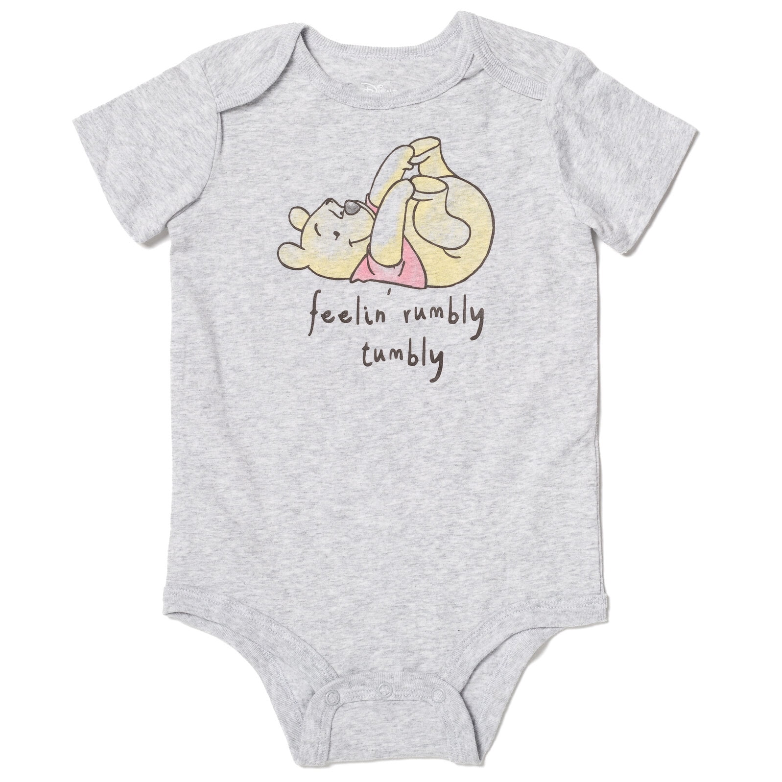 Disney Winnie the Pooh Tigger 4 Pack Cuddly Snap Bodysuits made with Organic Cotton Newborn to Infant