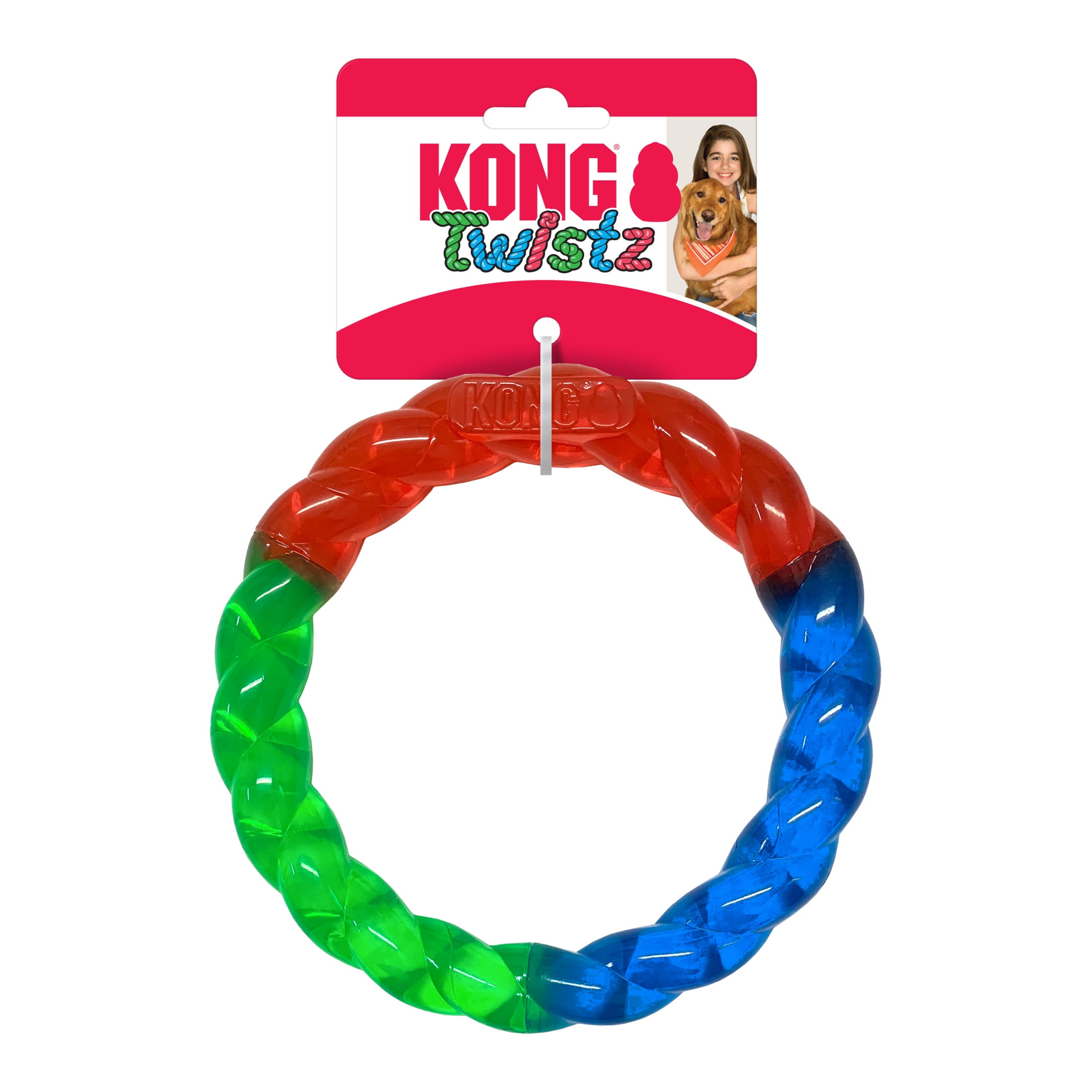 KONG® Twistz Ring Durable Dog Toy, Small