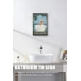 thumbnail image 4 of Funny Bathroom Decor Vintage Bathroom and Bathtub Metal Tin Sign Golden Retriever Dog Lovers Gift Farm Home Bar Bathroom Man Cave Retro Wall Art Poster Sign Accessories 12x8 Inches, 4 of 7