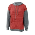 thumbnail image 5 of Hoodie Oversized Hoodie Womens Sweatshirt Casual Womens Hoodies Daily Wear Women's Casual Loose Fit Long Sleeve Color Block Pocket Hoodie Sweatshirt For Daily Wear Spring Autumn Winter, 5 of 5