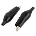 thumbnail image 2 of 20 Pcs Connecteur de Test Crocodile Alligator 40mm Long Revêtement Doux Noir, 2 of 2