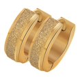 thumbnail image 1 of 2Pcs 4mm Charm de acero inoxidable Hombres Mujeres Pendientes de aro Huggie Joyas Oro Sunnimix Pendientes de aro de acero inoxidable, 1 of 8
