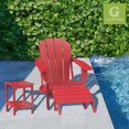 AdirondackOutdoorSideTable Set of 2 14 x 13 Inches HDPE