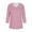 Pink, variant on Bxsruta Blouse for Women, Women's Fashion Solid Color Loose T-shirt 3/4 Sleeves Blouse V-Neck Casual Tops, Brick Red Red