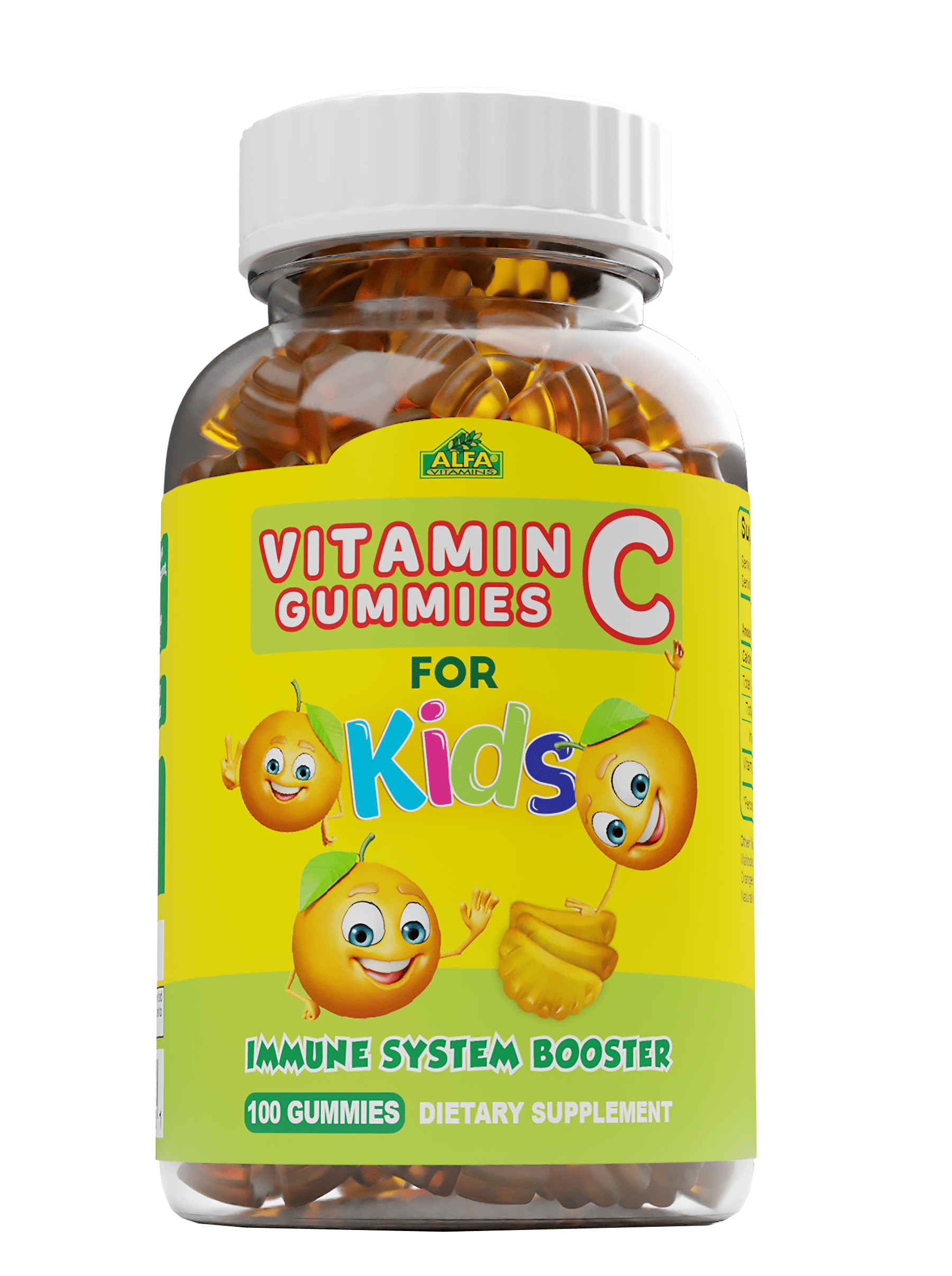 Vitamin C Gummies for Kids with 250mg, Immune System Support, Daily