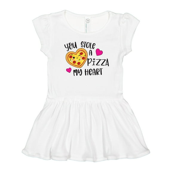 Inktastic Valentine's Day You Stole a Pizza of My Heart Girls Toddler Dress