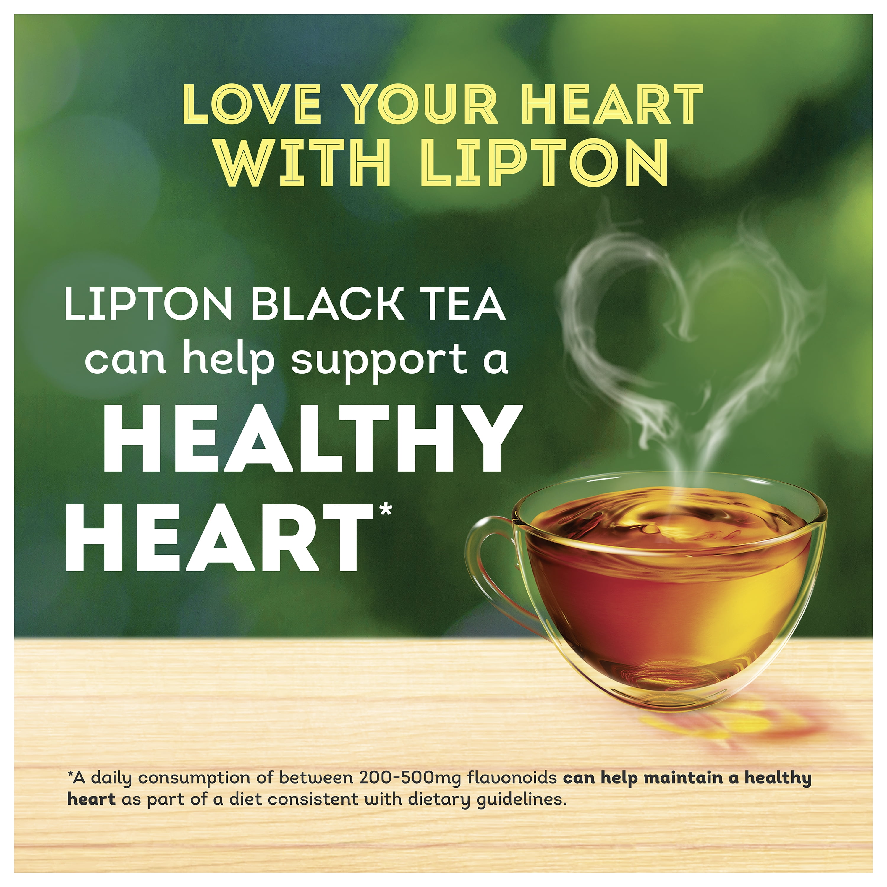 (4 pack) Lipton Family Sized Iced Black Tea, Caffeinated, Tea Bags 48 Count Box