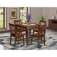 thumbnail image 2 of East West Furniture 5  PC  Kitchen  Table  set  with  a  Table  and  4  Dining  Chairs  in  Mahogany, 2 of 6