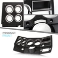 thumbnail image 5 of CROSSDESIGN Black Dash Bezel W/O A/C W/ Lower Column Cover Fit for Chevrolet GMC Truck 1984-1987, 5 of 12