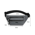 thumbnail image 3 of Riñonera Deportiva Ajustable, Bolsa Belug Gris, 3 of 5