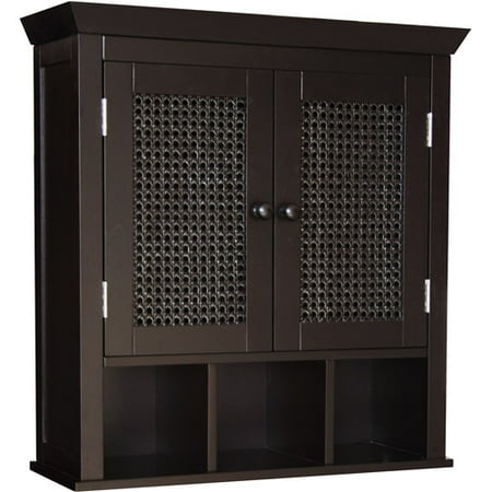 Wilmot Wall Cabinet with Cubbies, Espresso - Walmart.com