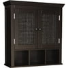 Wilmot Wall Cabinet with Cubbies, Espresso