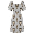 thumbnail image 5 of Clouded Leopard Sleeveless Dress luxury dress beach dresses summer dress luxury woman party, 5 of 6