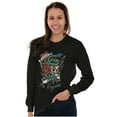 thumbnail image 3 of No Regrets Skull Snake Rose Tattoo Plus Size Long Sleeve Graphic Tee Shirt Brisco Brands 2X, 3 of 5