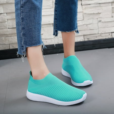 

Women Outdoor Mesh Shoes Casual Slip On Comfortable Soles Running Sports Shoes Other Green sneakers for Women