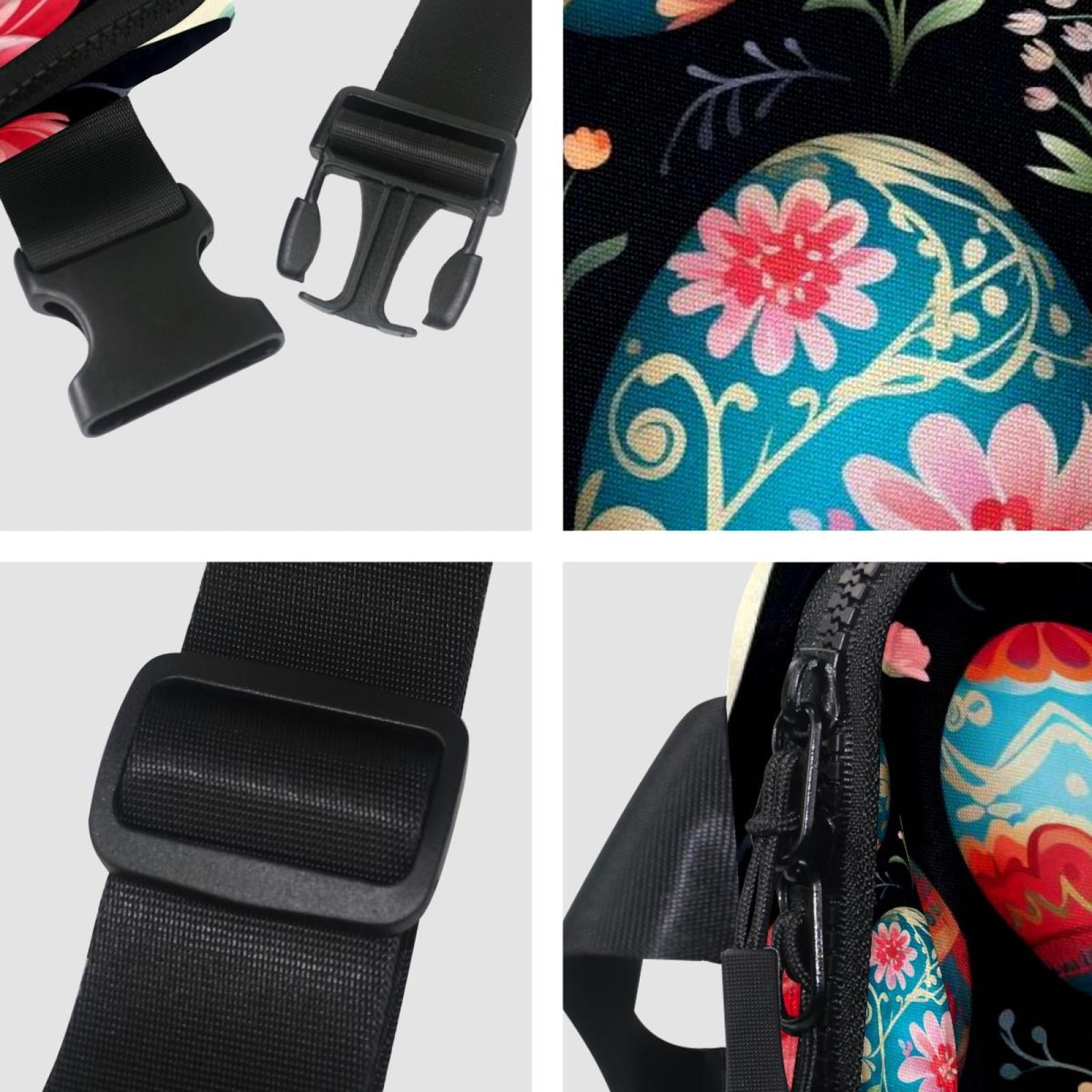 Easter Lightweight Adjustable Running Belt Waist Bag with Extension Strap - Unisex