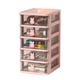 thumbnail image 1 of Caja De Almacenamiento De Escritorio Pequeña, Organizador De Cajones Transparentes De Varios Niveles, Cajones De Almacenamiento De Gran Capacidad Con Asa De Conejito, 1 of 8