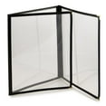 thumbnail image 2 of TrueCraftware-Set of 15 Black 8-1/2” x 11” Triple Fold Restaurant Menu Covers 3 Page 6 View Crystal Clear Menu Folder Menu Book Holders for Bar Café Restaurant Book, 2 of 6