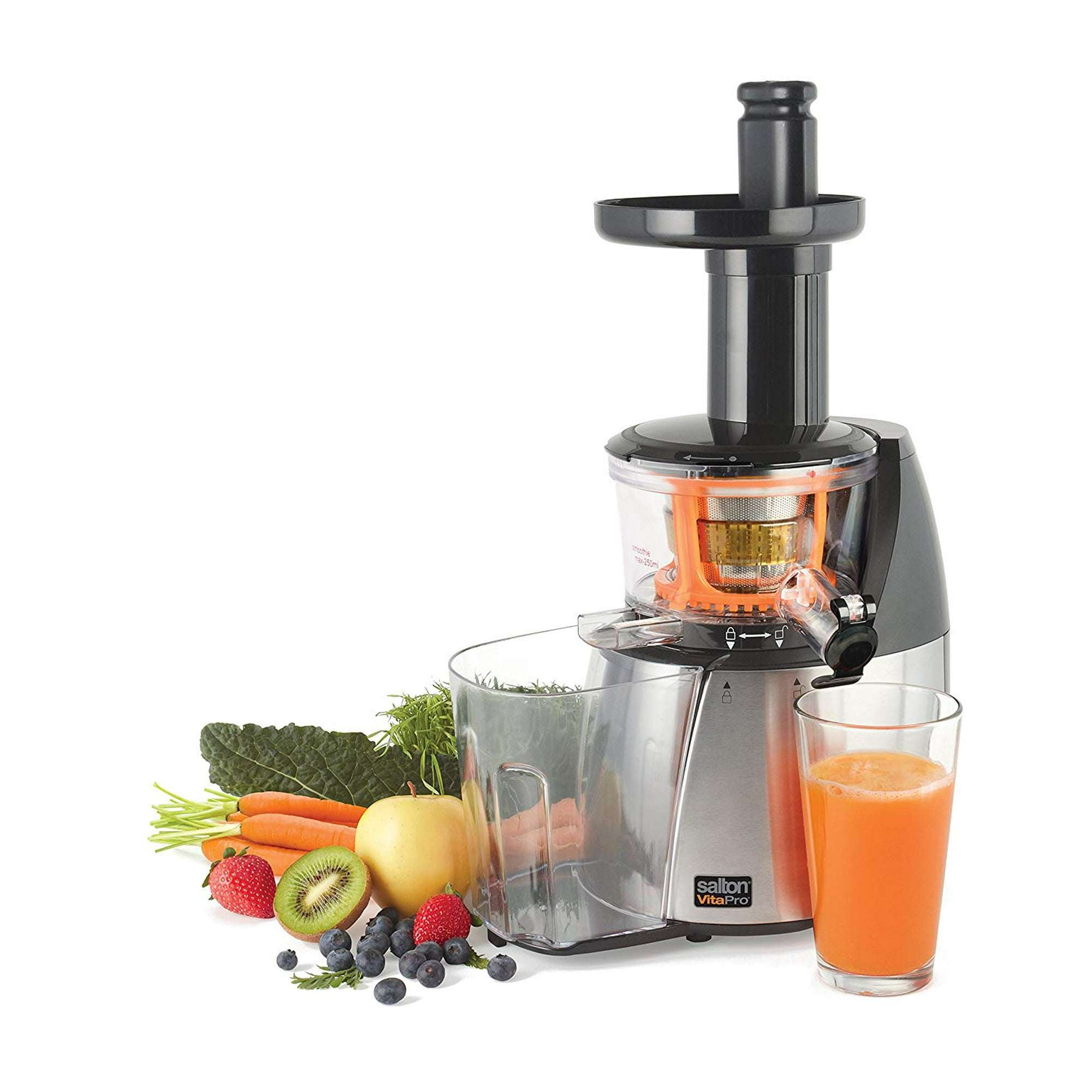 Salton wide mouth low speed juicer top