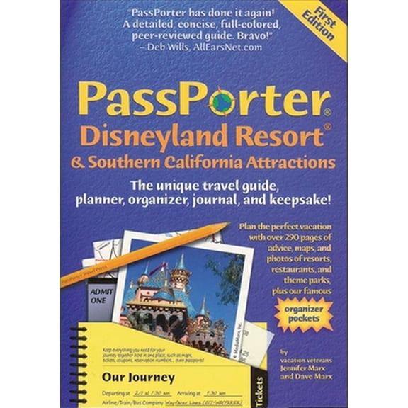 Pre-Owned Passporter Disneyland Resort and Southern California Attractions: The Unique Travel Guide, Planner, Organizer, Journal, and Keepsake! (Spiral-bound) 1587710048 9781587710049