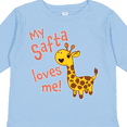 thumbnail image 4 of Inktastic My Safta Loves me- cute giraffe Boys or Girls Long Sleeve Toddler T-Shirt, 4 of 5