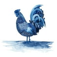 thumbnail image 2 of Popp, Grace 26x26 White Modern Wood Framed Museum Art Print Titled - Cobalt Farm Animals IV, 2 of 4