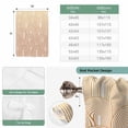 thumbnail image 6 of Orange Ombre Balloon Curtains for Bedroom/Front Door/Bathroom, Farmhouse Stripes Modern Abstract Art Tie Up Curtains 63 Inch Length Light Filtering Kitchen Curtains Shades for Windows 46"x63", 6 of 8