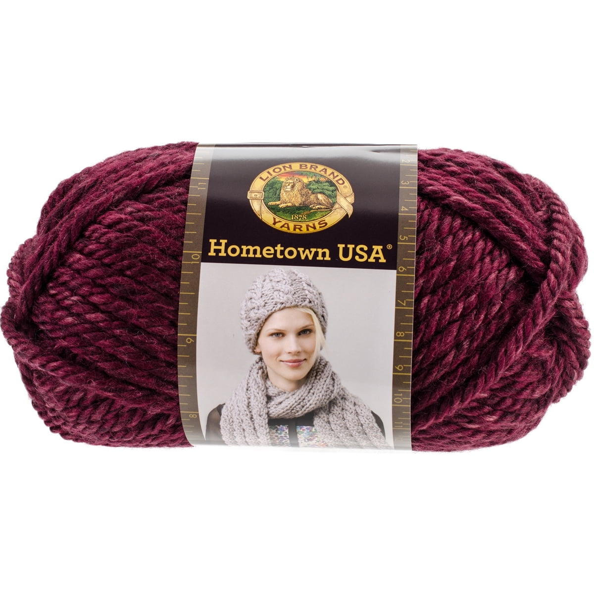 Lion Brand Hometown USA YarnNorthfolk Merlot
