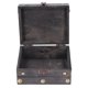 thumbnail image 1 of CAJA DE COFRE DEL TESORO VINTAGE, CAJA DE ALMACENAMIENTO DE MADERA CON CERRADURA DE 145X120X85 MM, CAJA DELECTIVA RETRO CATA CON BISAGRAS PARA JOYAS, OBJETOS PEQUESTOS,, 1 of 7