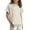 Beige, variant on Kids Tee Solid Color Short Sleeve Crew Neck Summer Casual Lightweight Kids Tee Pullover Style for 1 7 Years Girls