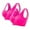 Rose Red, variant on Wyobmus 2 Pack Sports Bras for Women Removable Pad Sports Bras Thin Breathable Mesh Workout Yoga Bras White