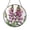 Acrylic 3.5 Inch, variant on Botanical Foxglove Decorative Window Hanging – Stained Glass Style