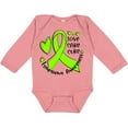 thumbnail image 3 of Inktastic Love, Care, Cure Lymphoma Awareness Lime Green Ribbon Hearts Boys or Girls Long Sleeve Baby Bodysuit, 3 of 5