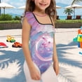 thumbnail image 3 of Uorisanigo Bathing Suits for Girls Size 3-4 Quick Dry Adjustable Strap Beach Swimwear One Piece Axolotls Pool Party Summer Vacation Bathing Suit, 3 of 7