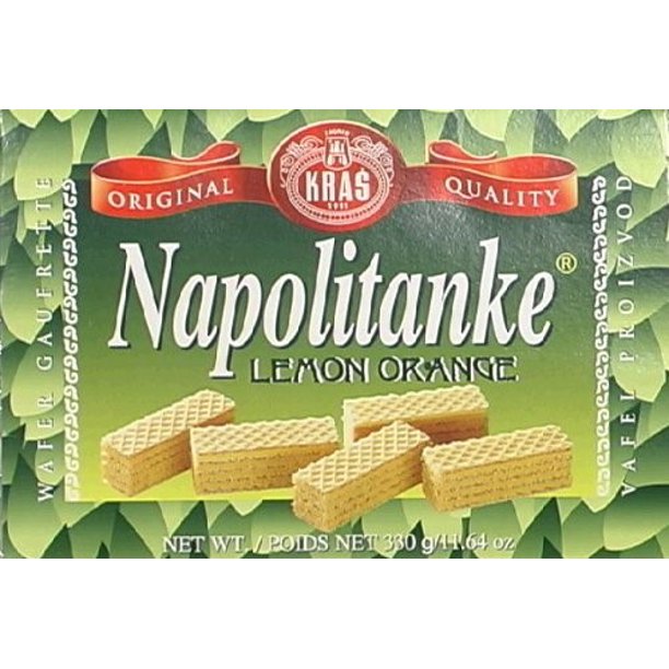 Kras Wafers, Lemon Orange, 11.64 Oz