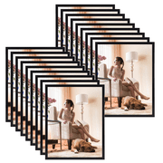 18 Pack 11x14 Picture Frames Set, Black 11 by 14 Photo Frame for Wall Mount or Tabletop