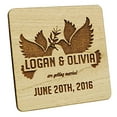 thumbnail image 2 of Rustic Wedding Save The Date Wooden Magnet 40 Custom Engraved Wood Magnet Personalized Gift, 2 of 2