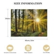 thumbnail image 2 of Nawypu Green Nature Wall Art for Living Room Forest Landscape Canvas Pictures Wall Decor Vintage Sunrise Tree Mountain Scenery Prints Painting Framed Artwork for Kitchen Office Home Decoration, 2 of 5