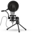 thumbnail image 3 of MesaSe Microphone de Bureau Trépied Support de Micro Pliable avec Support de Micro Portable Support de Micro Portable Double-Net Filtre Pop Goo, 3 of 7