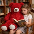 thumbnail image 3 of HollyHOME 36 Inch Giant Teddy Bear Big Plush Stuffed Animal Soft Cuddly Toy Gift for Girlfriend Kids Valentine's Day Red, 3 of 7