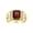 Garnet, variant on Men's Rings Yellow Gold Plated Silver Designer Style 10X8MM Emerald Cut Shape Gemstone &  Diamonds Ruby July Birthstone Rings For Men Size 12