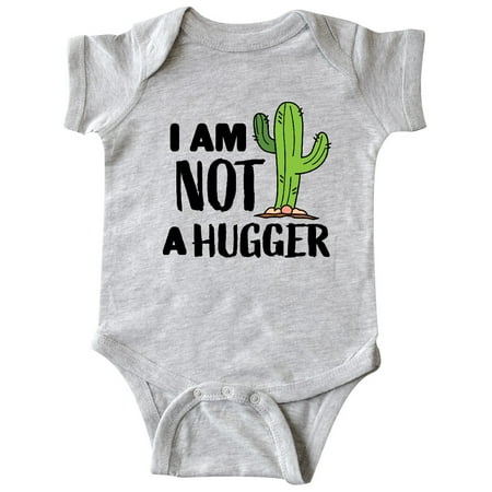 

Inktastic I am Not a Hugger with Cactus Gift Baby Boy or Baby Girl Bodysuit